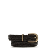 Braided stretch leather Belt