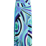 Iride print long Skirt