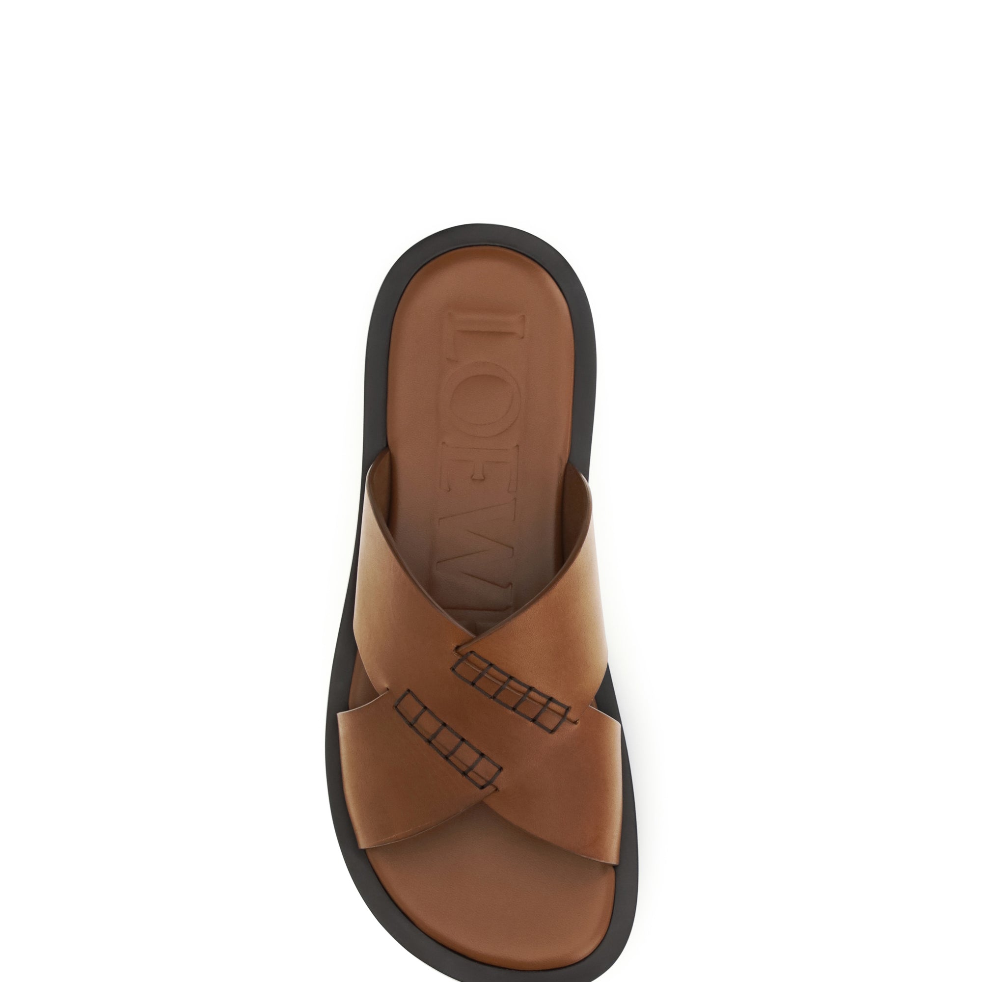 Flex cross leather Slide Sandals