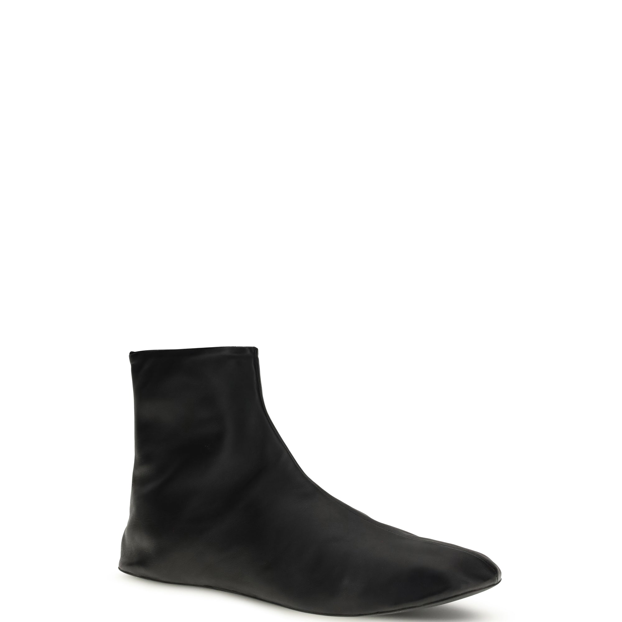 Leather ankle Boots lined with soft shearling