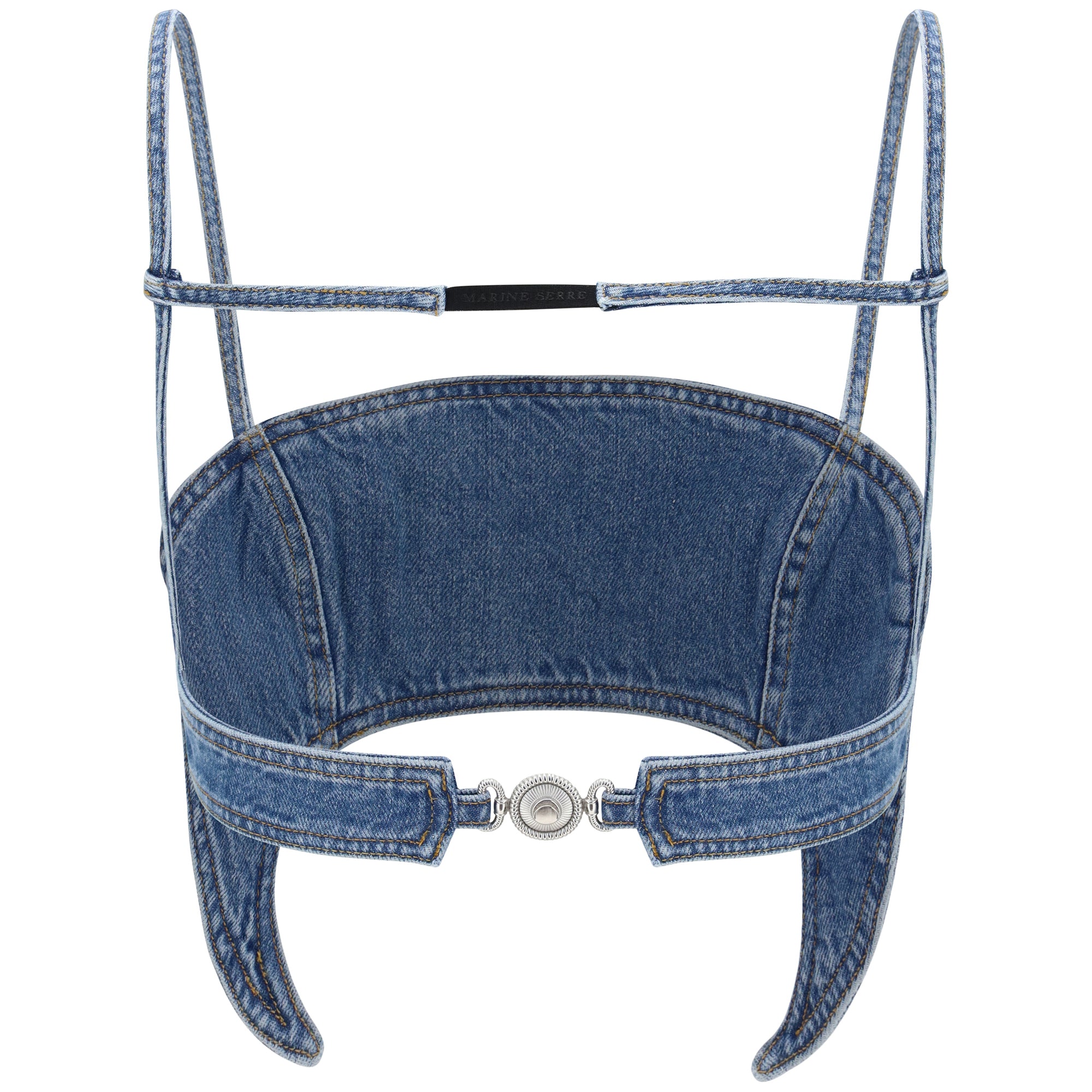 Denim Moon Top