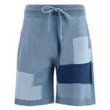Patchwork cotton knit Shorts