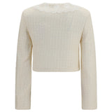 Bouclé Jacket with lace collar