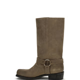 Suede biker Boots