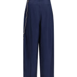 Phebe chain adorned wide-leg Pants