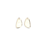 Golden Hammered Crystal Earrings