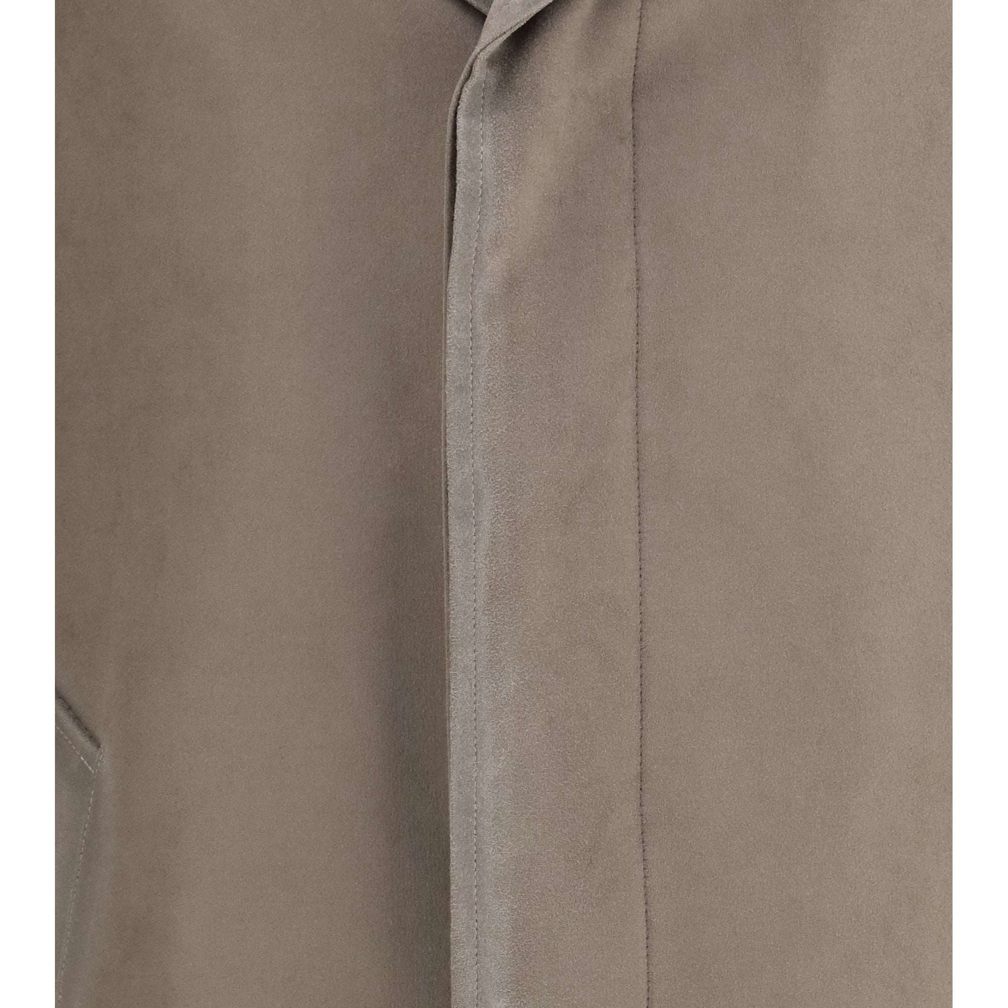 Single-breasted brushed cotton-blend fustian Coat