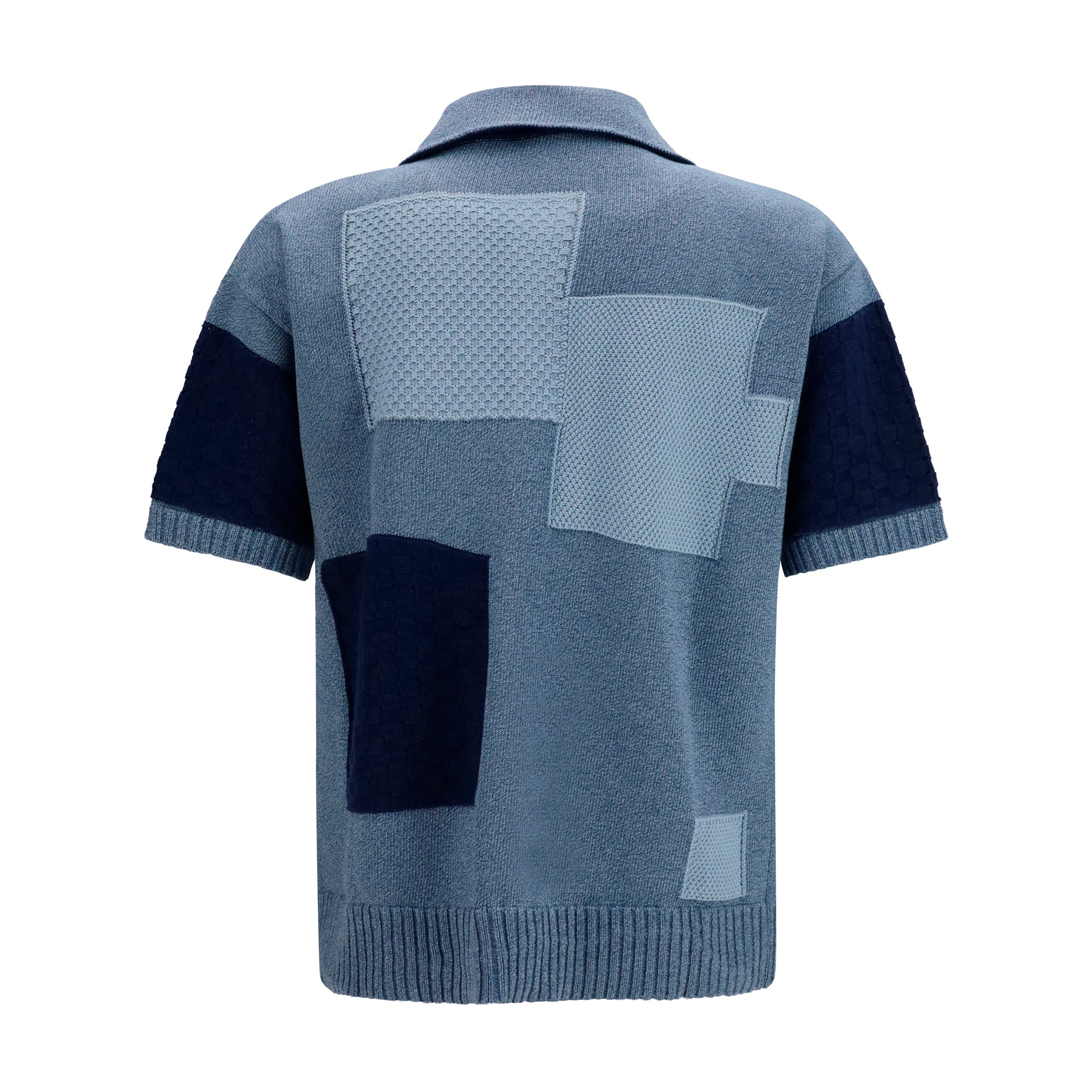Short-sleeve patchwork Cardigan