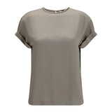 Silk Blouse with monili chain