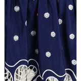 Richelieu embroidered midi Dress