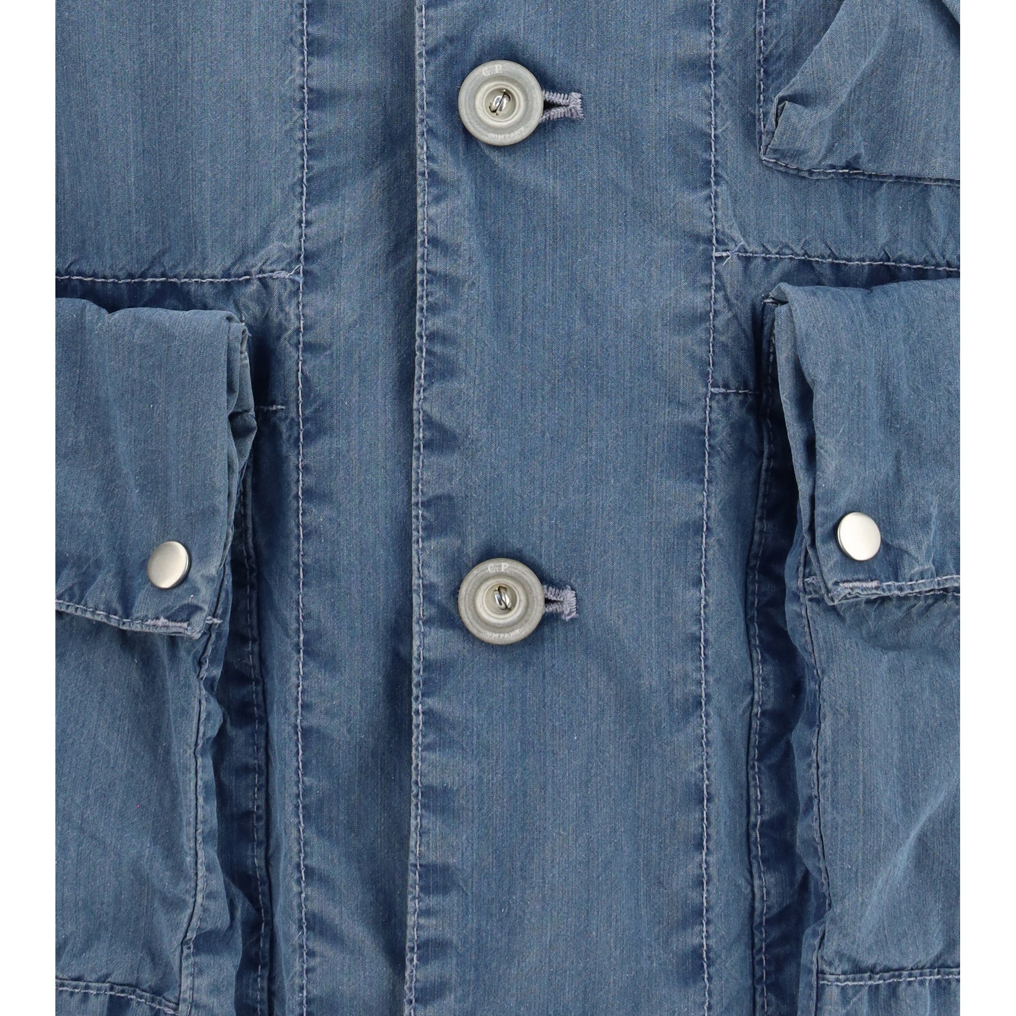 50 Fili Indigo Bleached Goggle Jacket