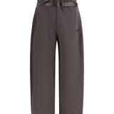 Buckle-belt Track Pants