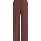 Wide-Leg Pants in linen with elastic waistband and belt loops