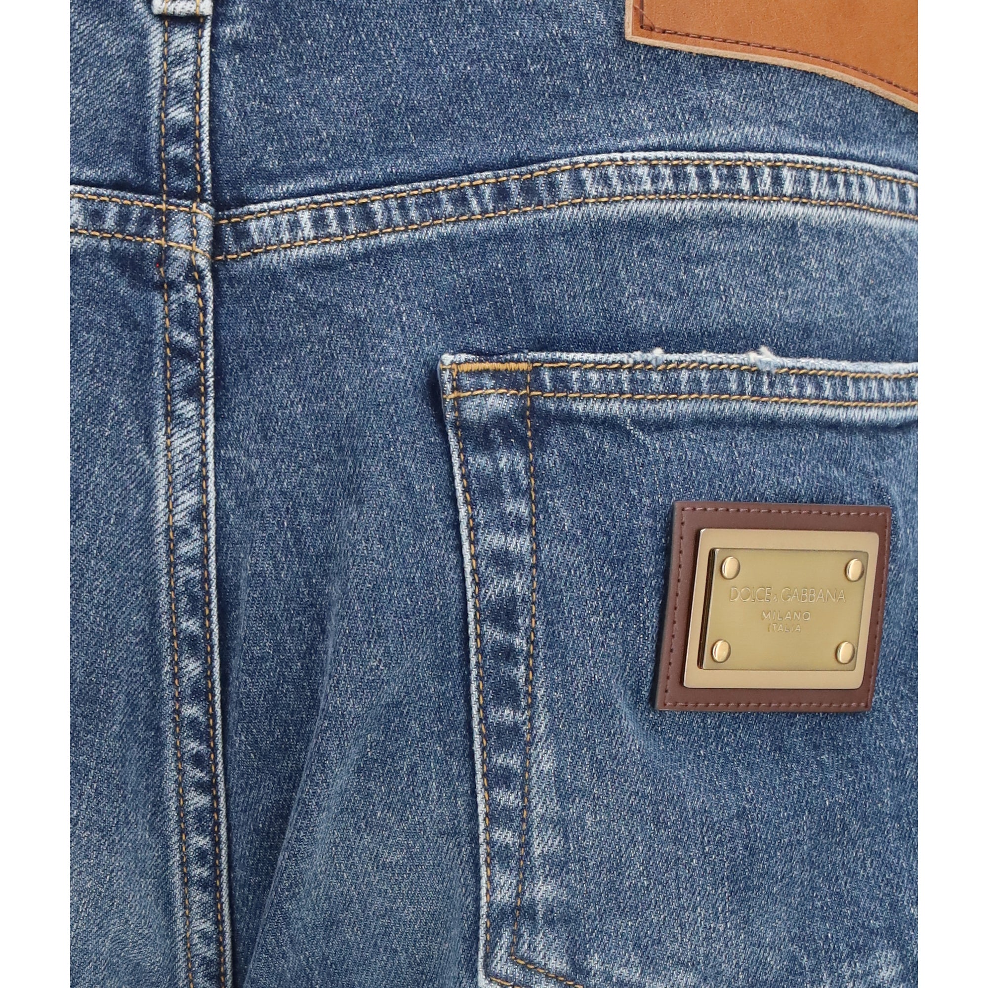 Straight-leg denim Jeans