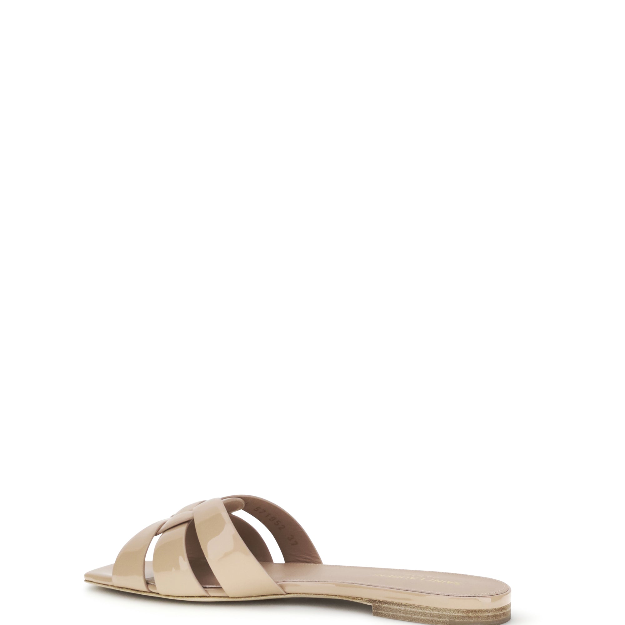 Tribute patent leather Sandals