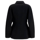 Sculptural oversized-sleeve Jacket
