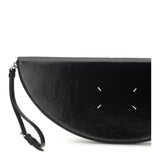 Halfmoon leather Clutch Bag