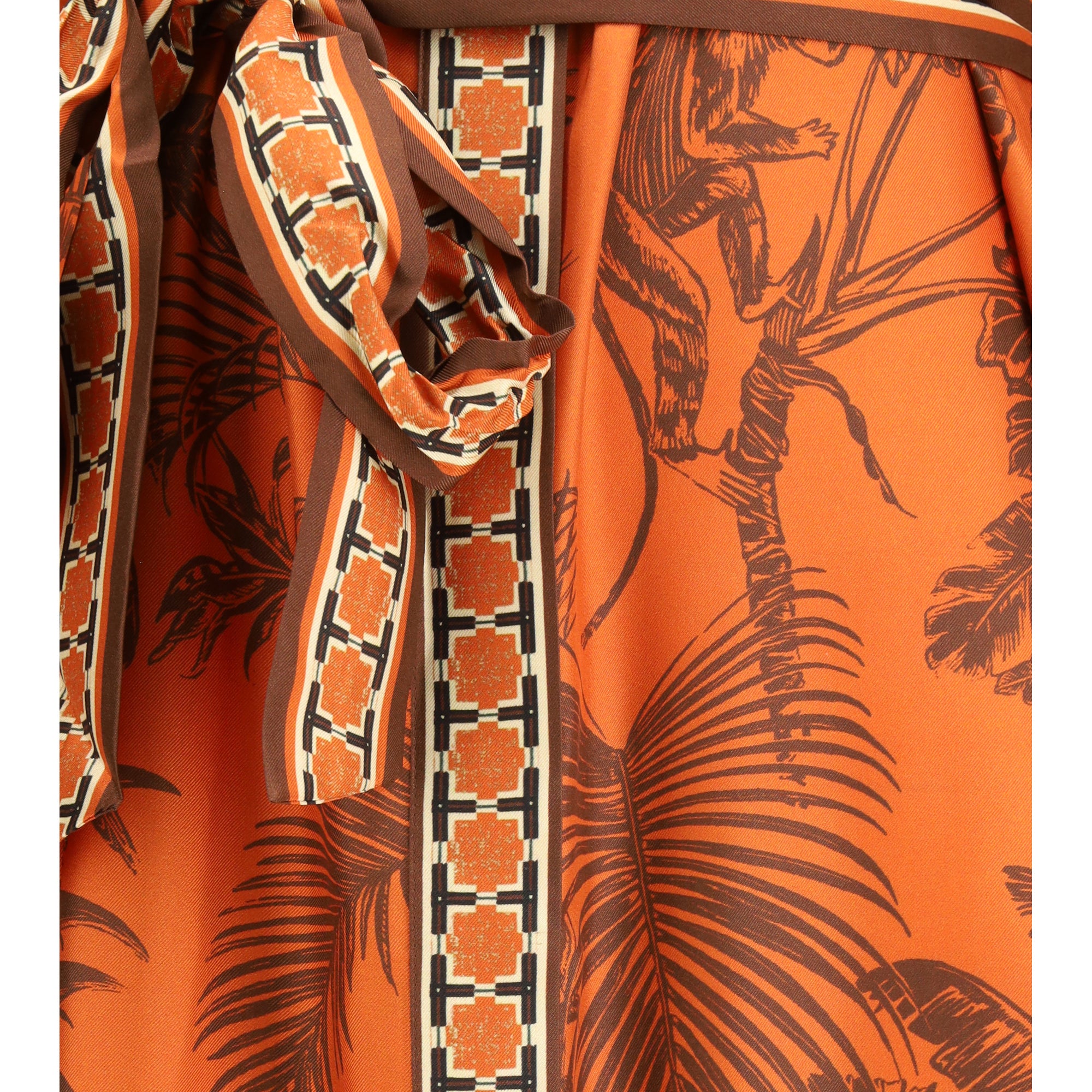 Monkey Dance Silk Shirtdress