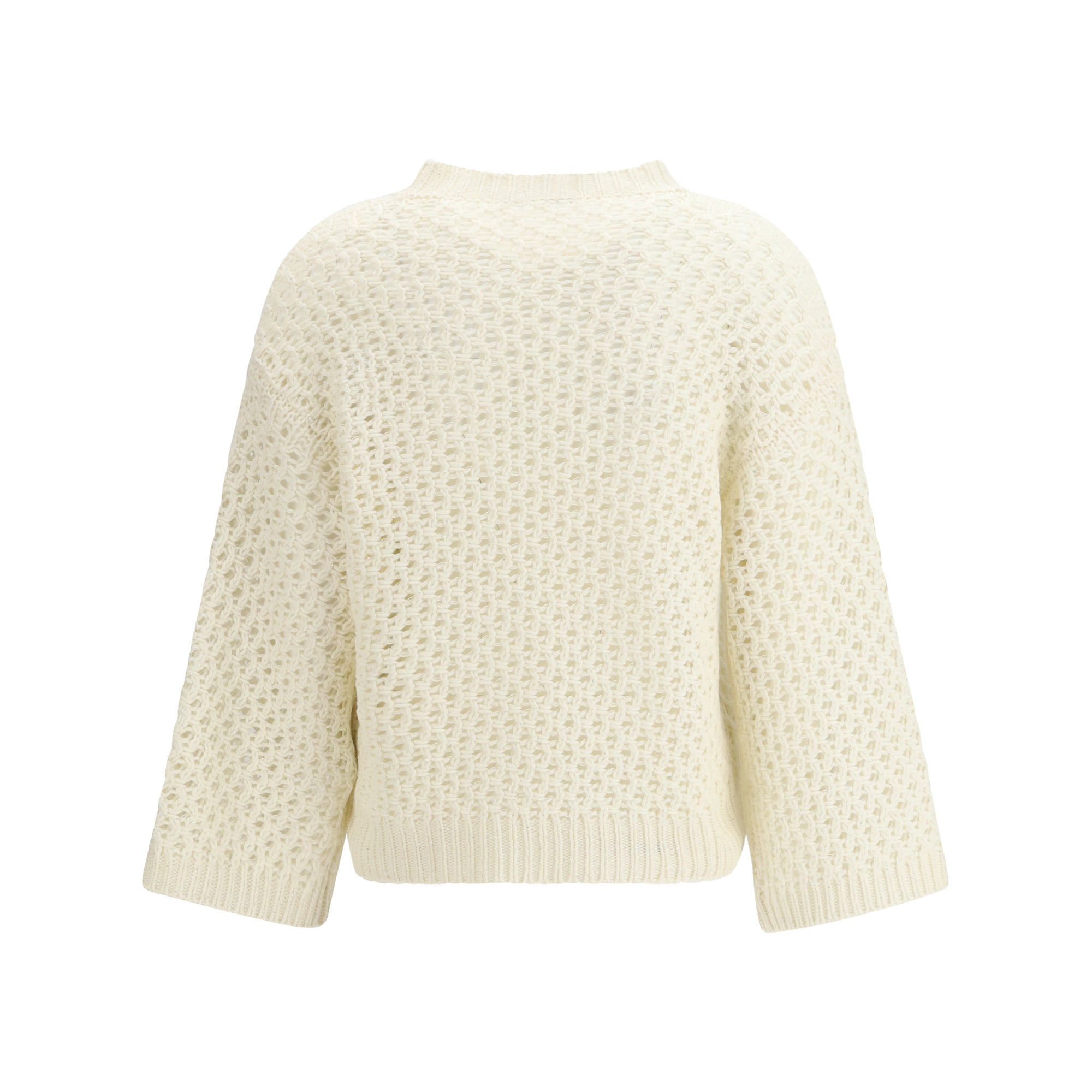 Jumper crafted from Platinum yarn with micro sequins