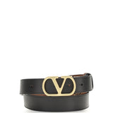 Reversible leather Belt with the VLogo Signature