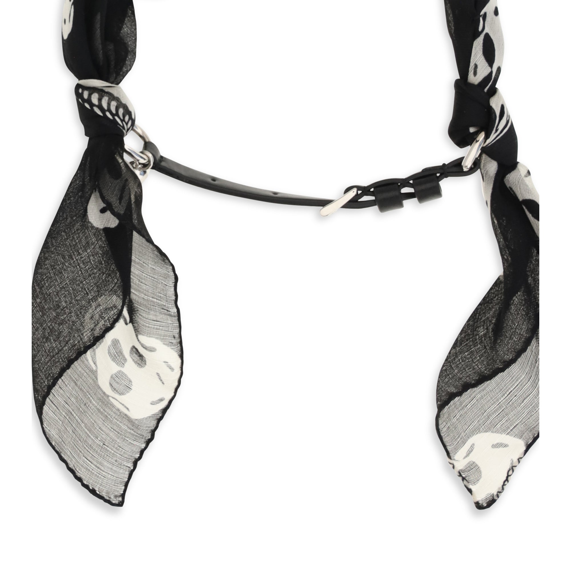 Double-wrap Skull Scarf Bracelet