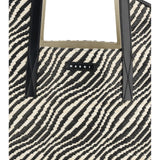 Raffia effect fabric Tote Bag