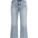 Cotton flared-hem Jeans