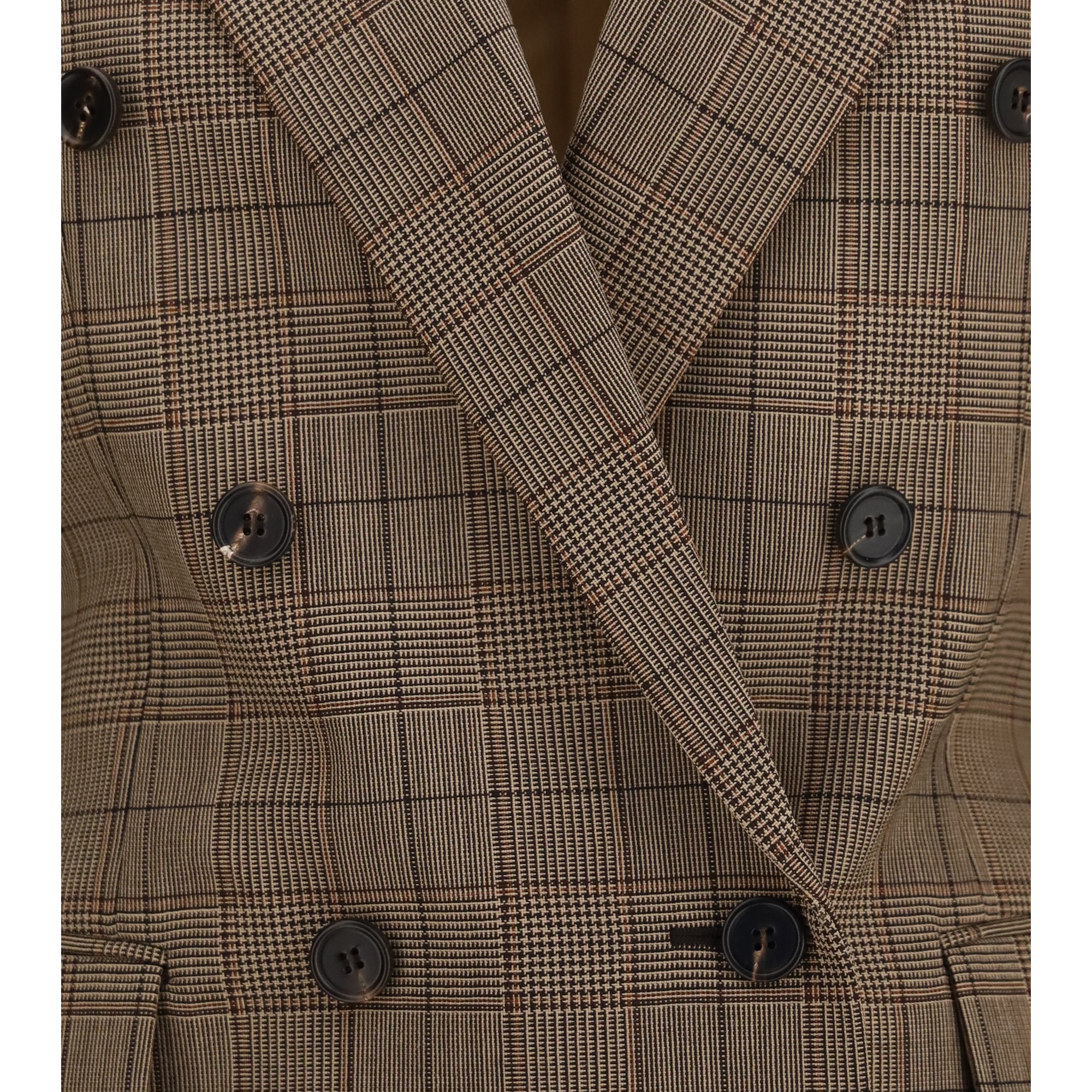 Checked double-breasted Blazer
