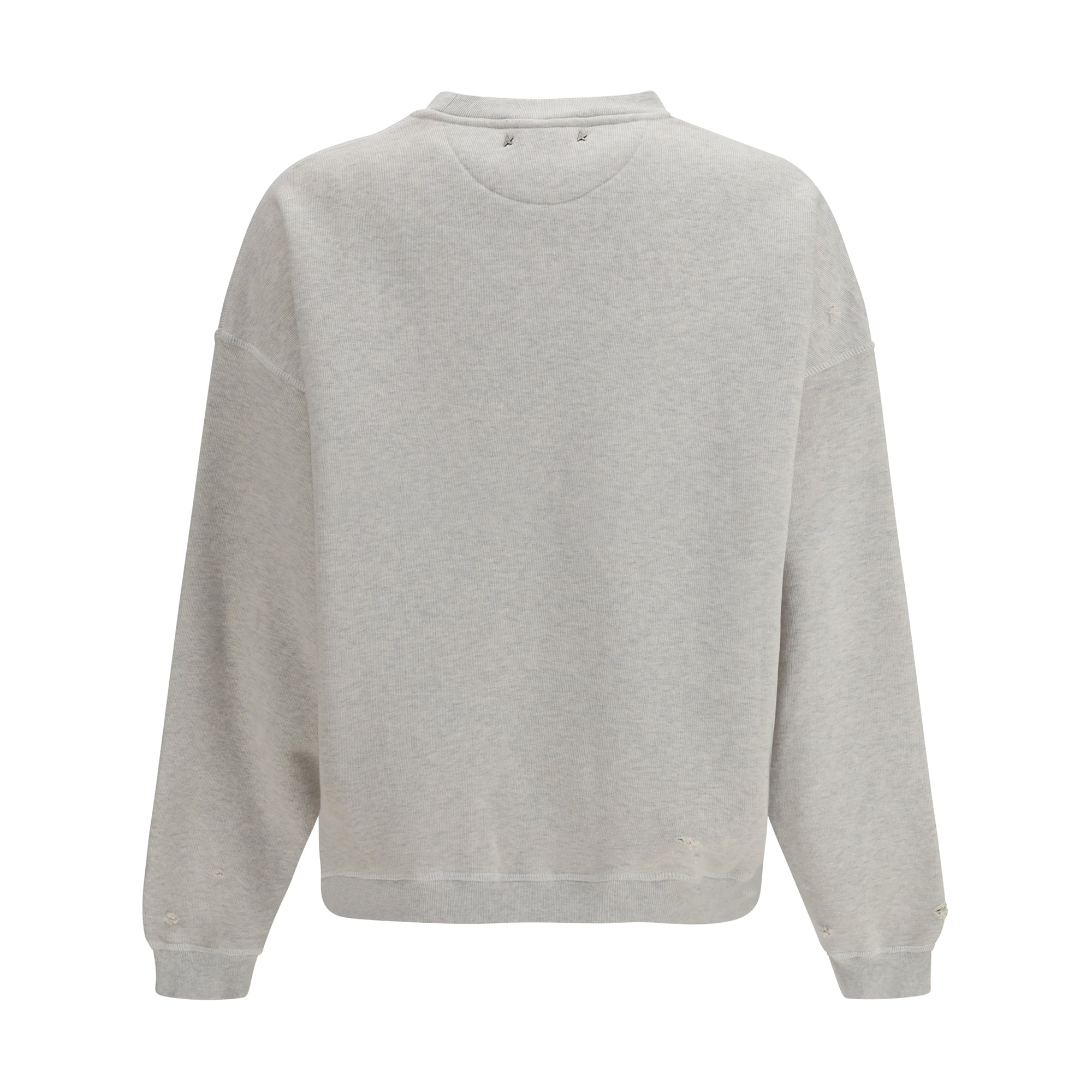 Sweatshirt crewneck in cotton with contrasting logo