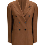 Double-breasted linen Blazer