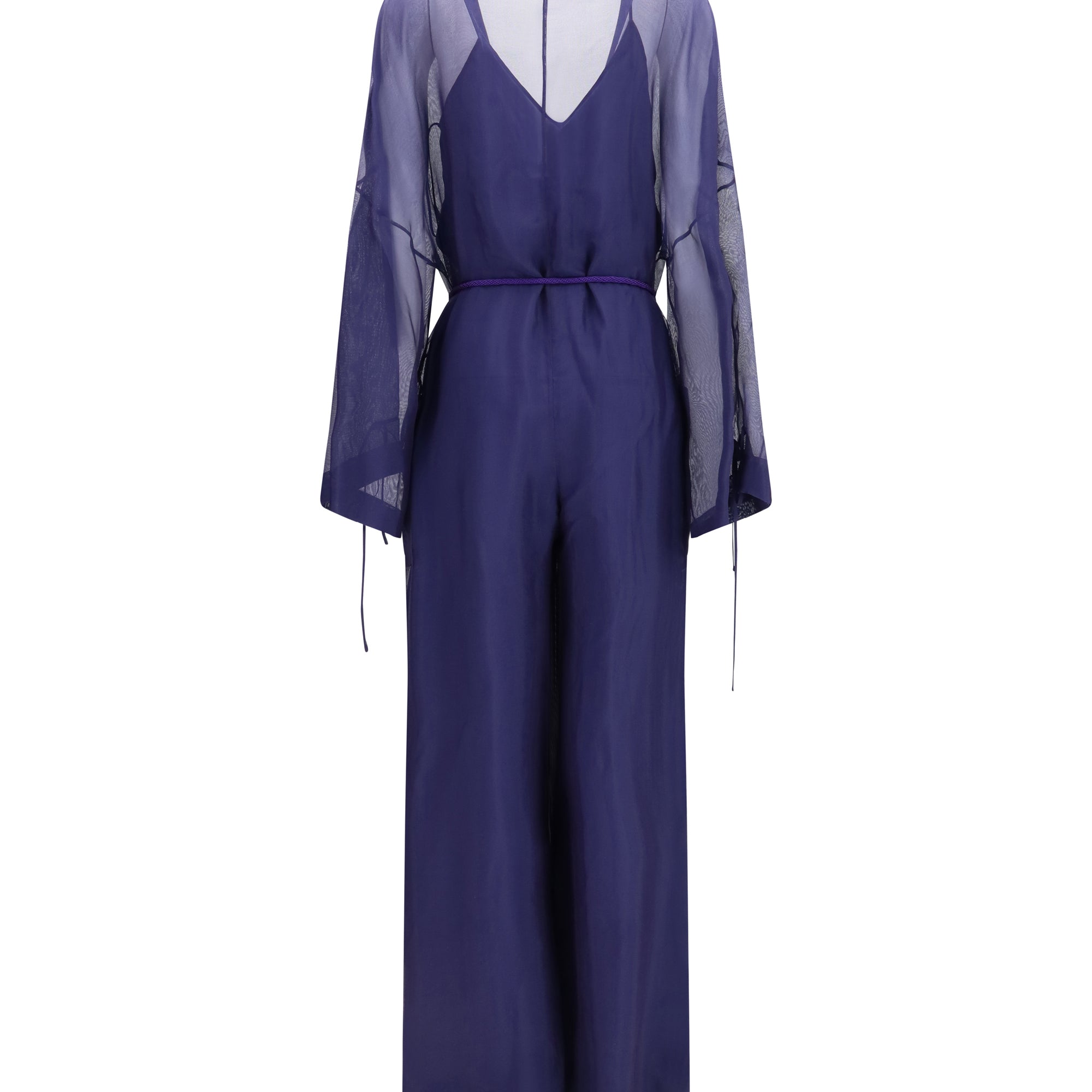 Viscose and silk gauze Jumpsuit