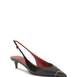 VLogo Signature kitten-heel slingback Pumps