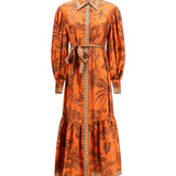 Monkey Dance Silk Shirtdress