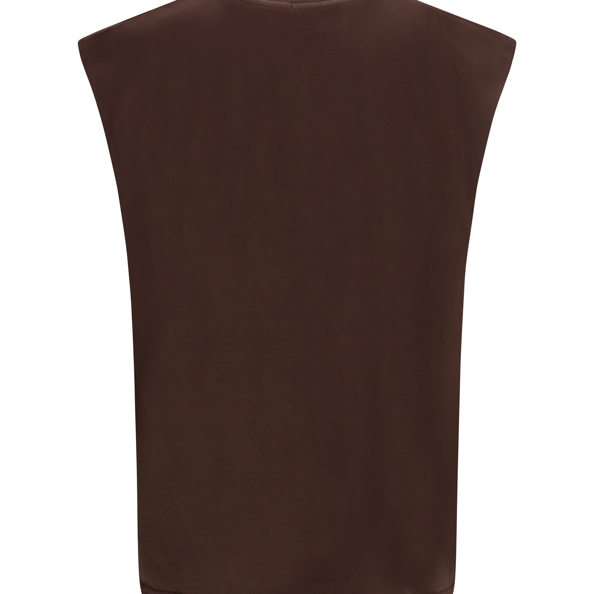 History Sleeveless T-Shirt in cotton with all-over “History” print