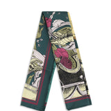 Silk Scarf with Etched Knight