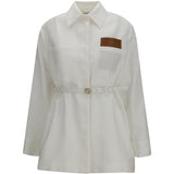 Linen and cotton belted Jacket