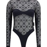 Mesh Body with Moon motif