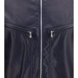 Leather and knit Jacket