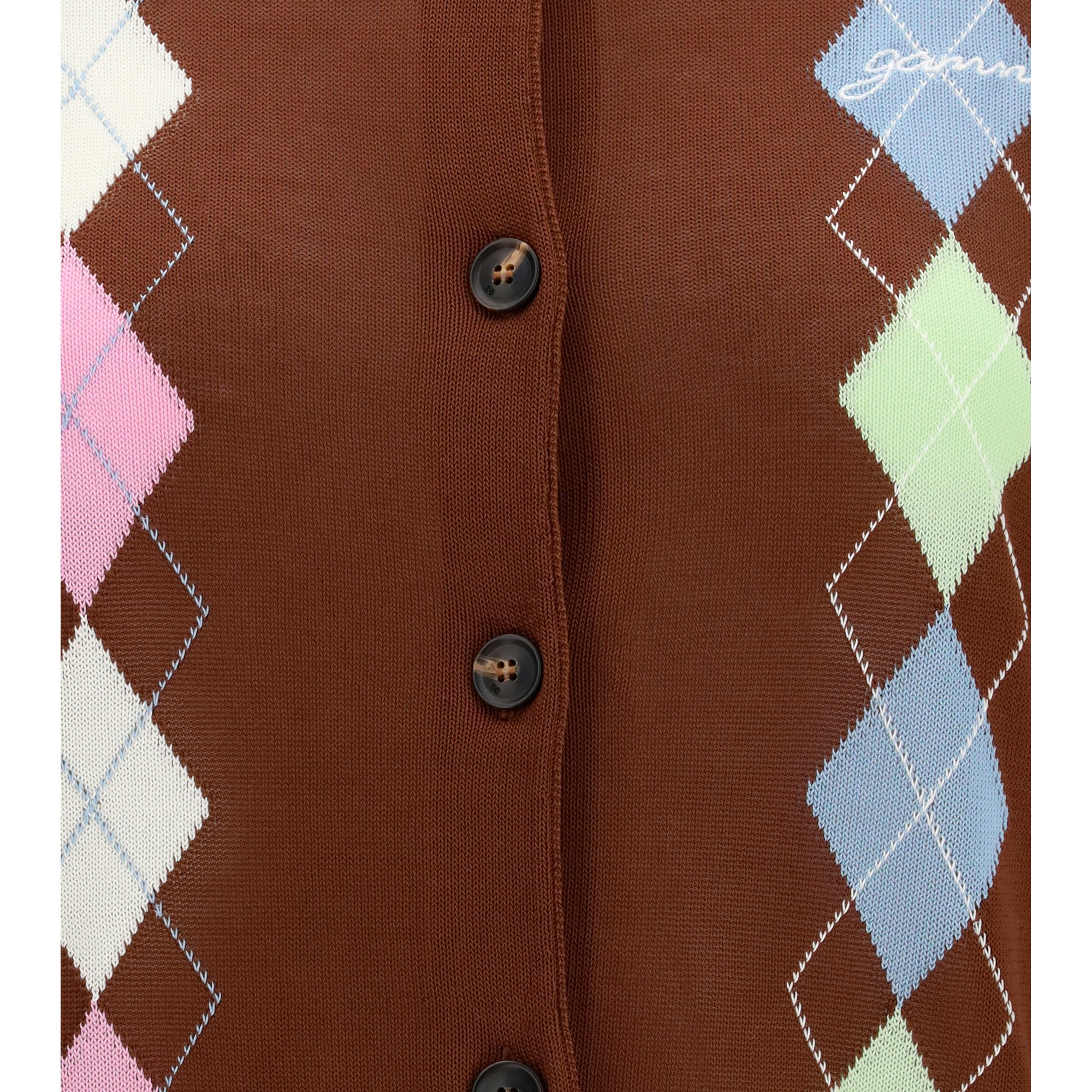 Diamond-pattern Cardigan