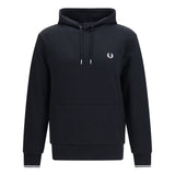Hoodie with striped cuffs