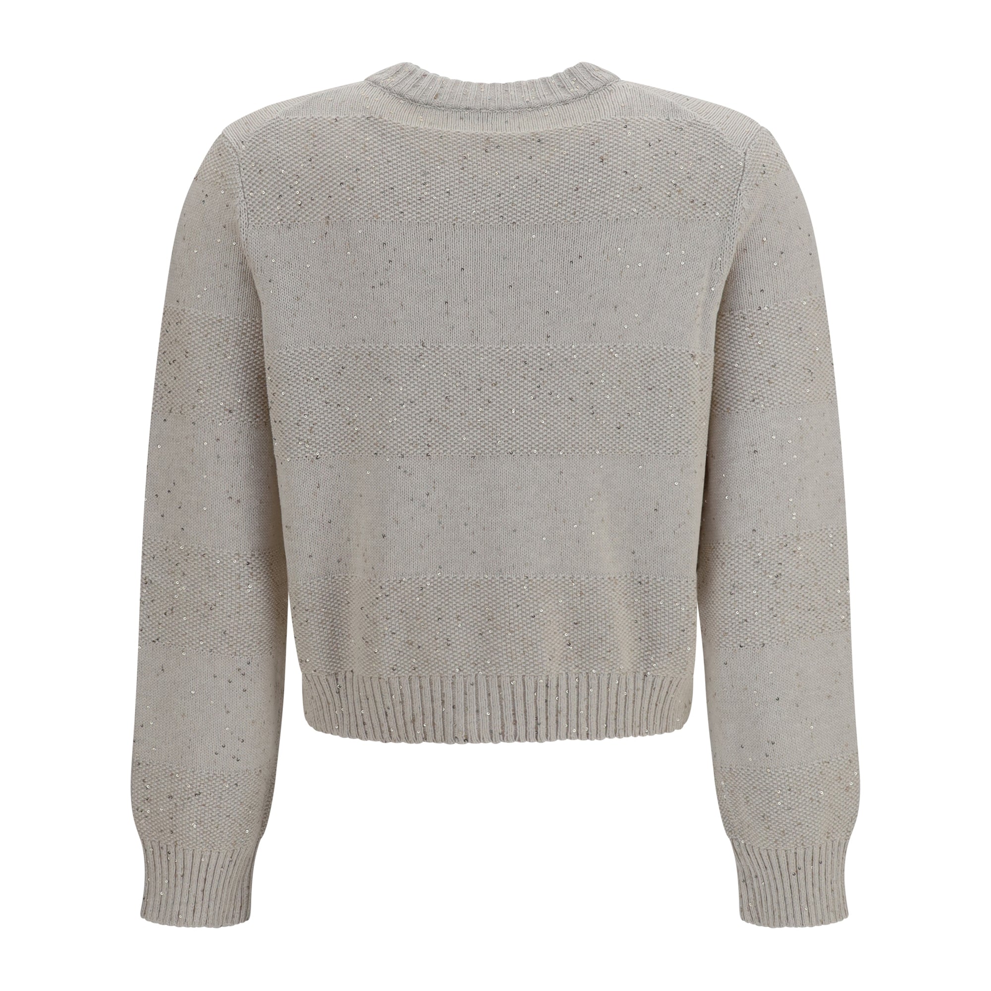 Long-sleeve crewneck cotton Sweater