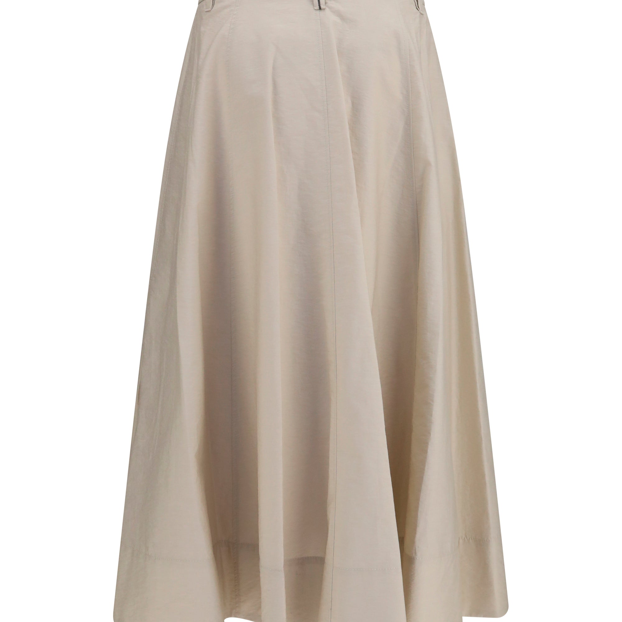 Cotton poplin Skirt with monili detail