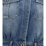 Rhinestone denim Playsuit