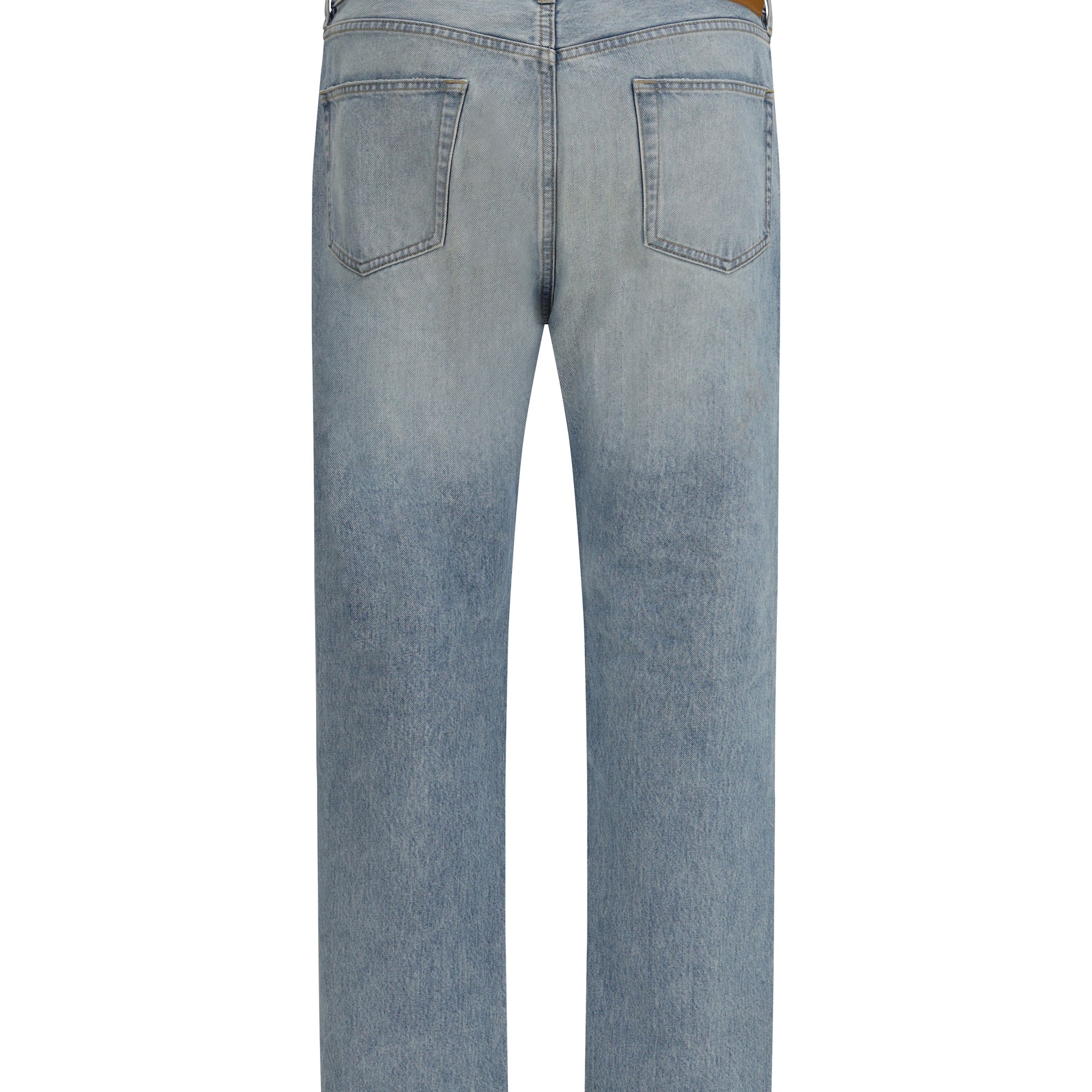 Cotton Denim Jeans with stonewashed finish