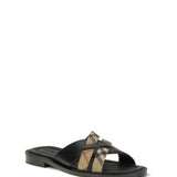 Drift leather and Check Sandals