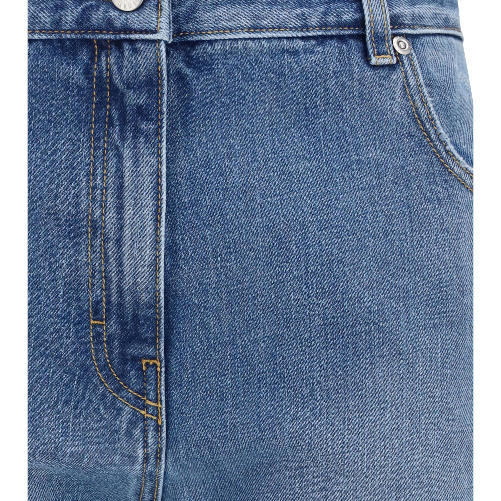 Straight-leg Jeans in denim