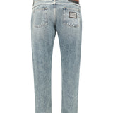 Worn-effect Jeans
