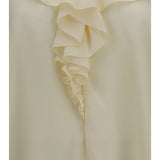 Ruffled V-Neck Shirt