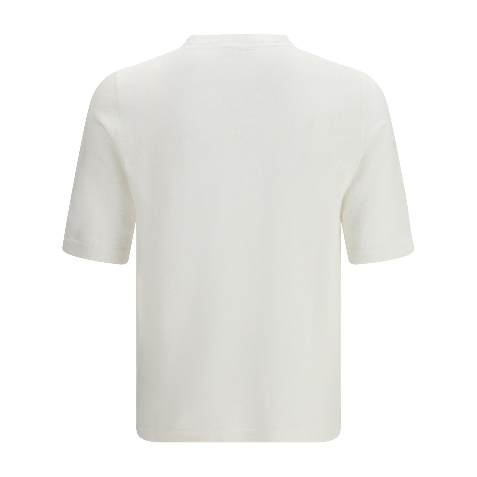 Linen and cotton knit T-shirt