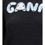 Crochet Appliqué merino Sweater